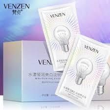 Нічна крем маска освітлююча Venzen Whitening Mask з екстрактом журавлини 2 мл 0101000 фото