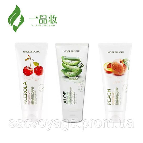 Пінка для вмивання Nature Republic Fresh Heab Aloe Cleanser Foam Південна Корея 170мл 0602016 фото