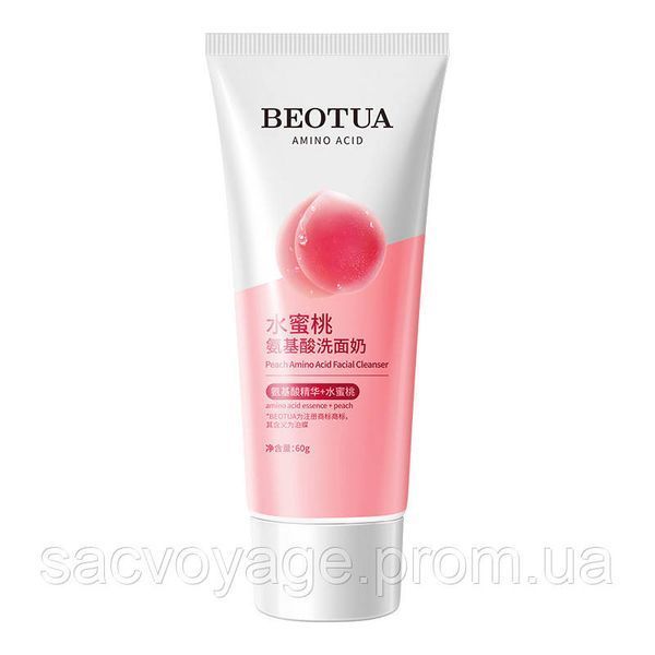 АКЦІЯ!!! Пінка для вмивання Beotua Amino Acid Peach Facial Cleanser 60мл 0602017 фото