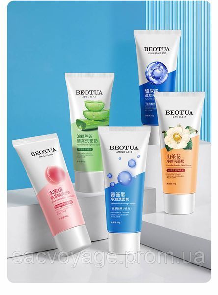 АКЦИЯ!!! Пенка для умывания Beotua Aloe Vera Refreshing Facial Cleanser 60мл 0602018 фото