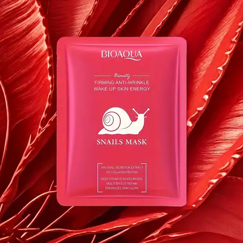 Тканевая маска Bioaqua Firming Anti Wrinkle Wake Up Skin Energy Snails Mask 25мл 0102045 фото