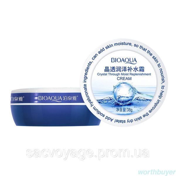 Крем - гель для лица Bioaqua Crystal moist Replenishment с гиалуроновой кислотой 38 мл 0302014 фото