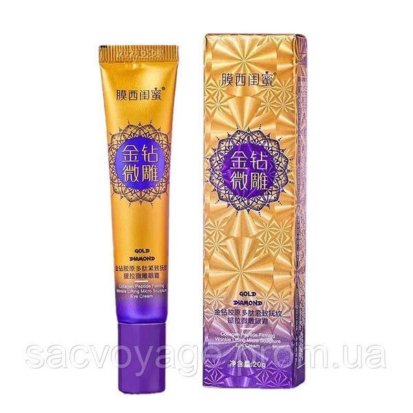 Лифтинговый крем для кожи вокруг глаз Gold diamond colagen peptide firming wricle lifting micro sculpture 20мл 0308011 фото