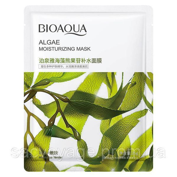 Тканевая маска для лица с экстрактом водорослей Bioaqua Algae Moisturizing Mask 25г 0102014 фото