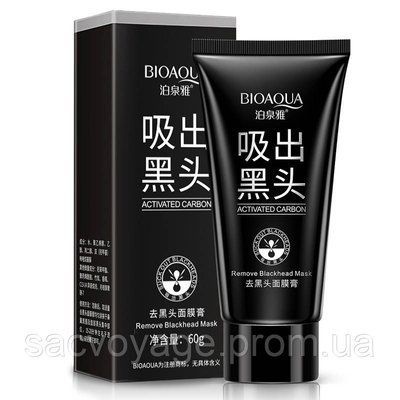Маска &ndash; пленка с бамбуковым углем Bioaqua Blackhead Removal Bamboo Charcoal Black Mask 60мл 010408 фото