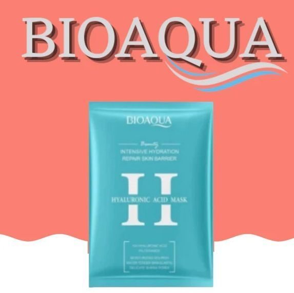 Тканинна зволожуюча маска для обличчя BIOAQUA Hyaluronic Acid Intensive Hydration Facial Sheet Mask, 25мл 0102046 фото
