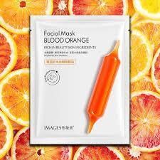 Тканинна ліфтінгова маска для обличчя Images Blood Orange Facial Mask з екстрактом цитрусу 25г 0102016 фото