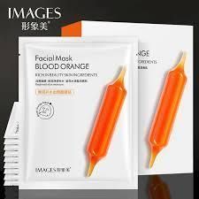 Тканинна ліфтінгова маска для обличчя Images Blood Orange Facial Mask з екстрактом цитрусу 25г 0102016 фото