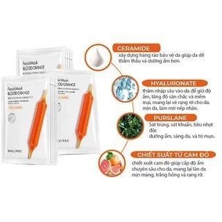 Тканинна ліфтінгова маска для обличчя Images Blood Orange Facial Mask з екстрактом цитрусу 25г 0102016 фото