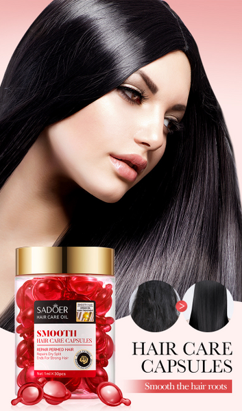 Капсули для волосся SADOER Hair Care Argan Oil з олією марокканського горіха жожоба троянди та кератину  1 капсула 0140407 фото