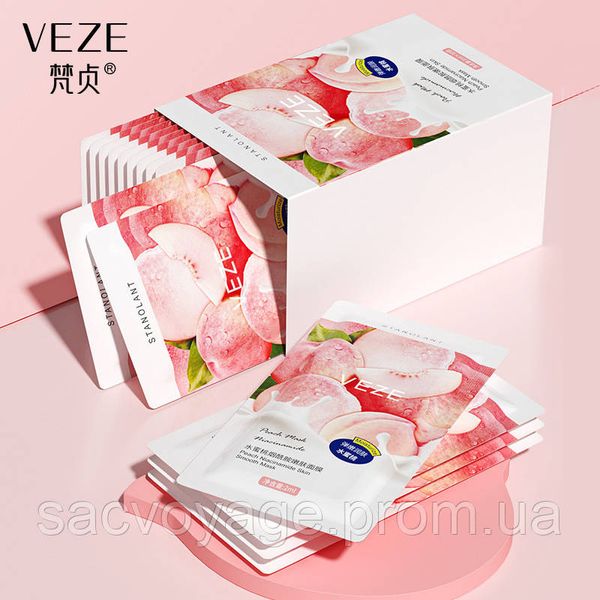 Ночная крем маска омолаживающая VEZE PEACH NIACINOME с экстрактом персика 30 шт. по 2 мл 0101019 фото