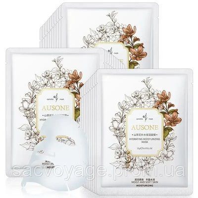 Тканинна маска з екстрактом камелії Ausone hidrating moisturizing mask 25г 0102019 фото