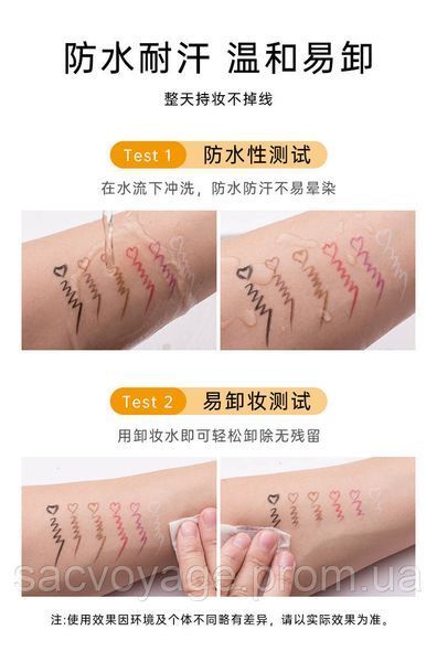 Водостойкий гелевый карандаш для глаз MKNK waterproof gel eyeliner 05 grape 0401026 фото