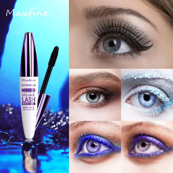 Туш для вій MAXFINE 5D MASCARA EXTREME BIG VOLUME LASH 01 чорна з колагеном, 10мл 0402011 фото