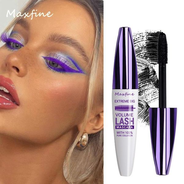 Туш для вій MAXFINE 5D MASCARA EXTREME BIG VOLUME LASH 01 чорна з колагеном, 10мл 0402011 фото