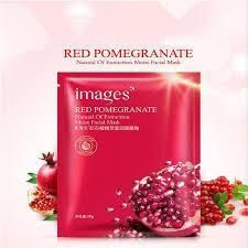 Тканевая маска с экстрактом граната Images Red Pomegranate Natural of Extraction Moist Facial Mask 30г 0102022 фото