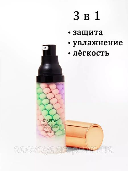 АКЦІЯ!!! Набор зима лето два тональных кушона Bioaqua + две базы под макияж jomtamjolyum 3в1 0408026 фото