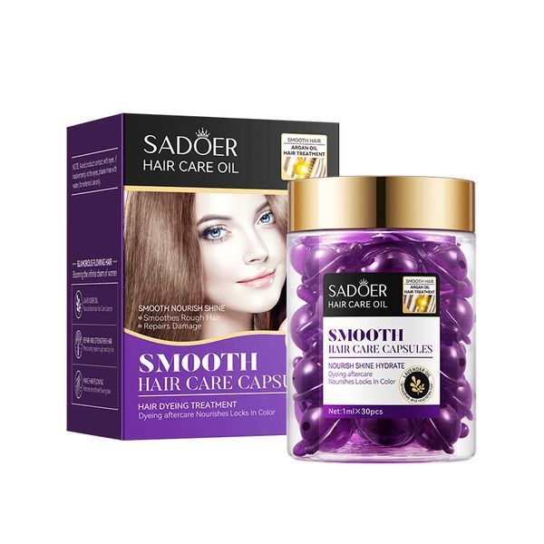 Набір капсул для волосся SADOER Hair Care Argan Oil з олією марокканського горіха жожоба лаванди та кератину  30 штук 0140409 фото