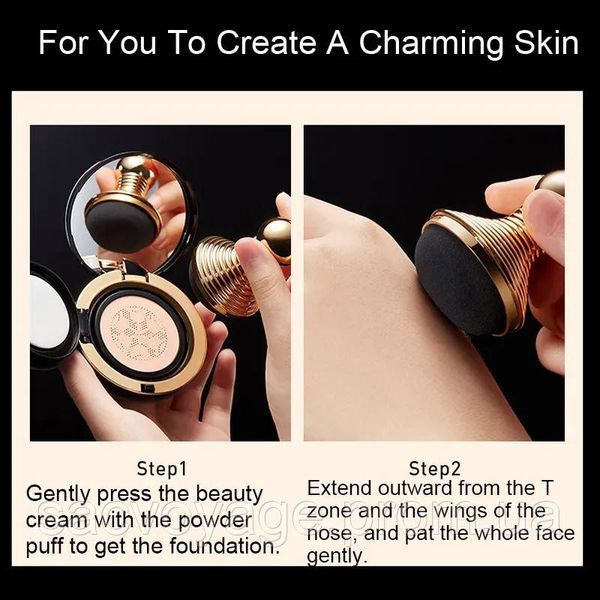 АКЦІЯ!!! Тональний кушон тон 02 айворі ВВ крем Bioaqua Silky Concealer Keeping Beauty Cream 15мл 0404011 фото