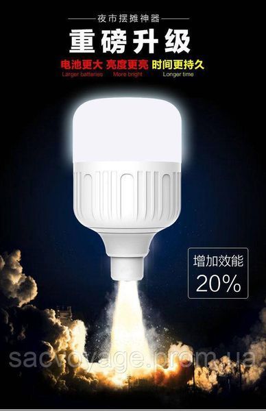 LED лампа підвісна на акумуляторах з USB роз'ємом 350 ват 0170104 фото