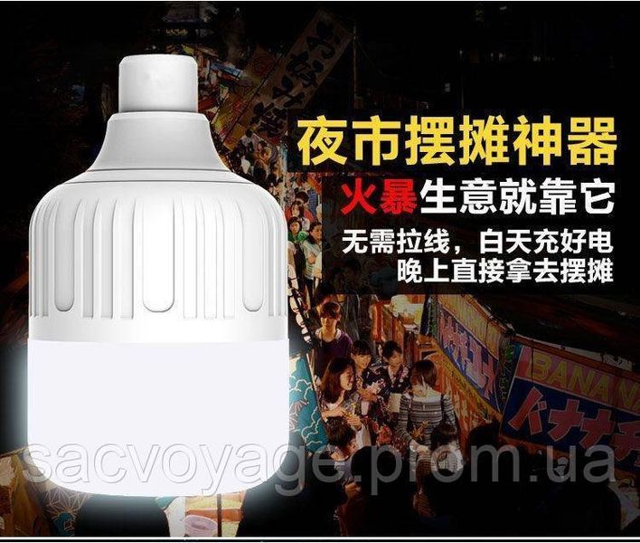 LED лампа підвісна на акумуляторах з USB роз'ємом 350 ват 0170104 фото
