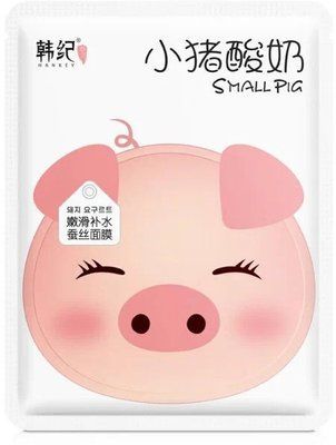 Серветка для обличчя йогуртова Hankey Small Pig White 30мл 0102036 фото