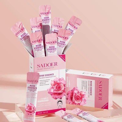 Маска плівка Sadoer Rose Collagen Tonder Soft з колагеном та олією троянди 6мл 0104028 фото