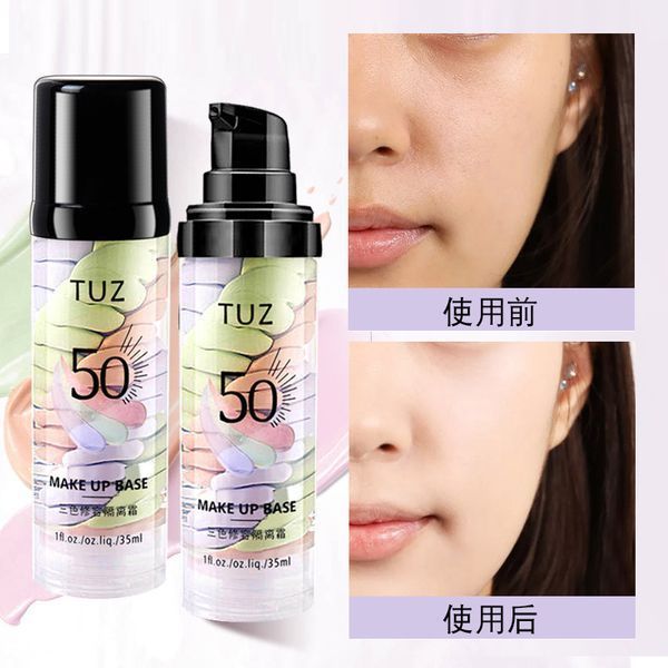 База - основа под макияж для лица трехцветная TUZ make up base с SPF50 35мл 0403014 фото
