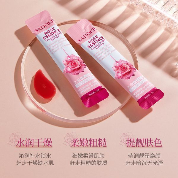 Маска плівка Sadoer Rose Collagen Tonder Soft з колагеном та олією троянди 6мл 0104028 фото