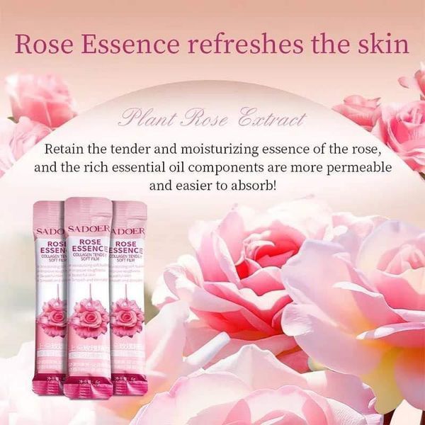 Маска плівка Sadoer Rose Collagen Tonder Soft з колагеном та олією троянди 6мл 0104028 фото