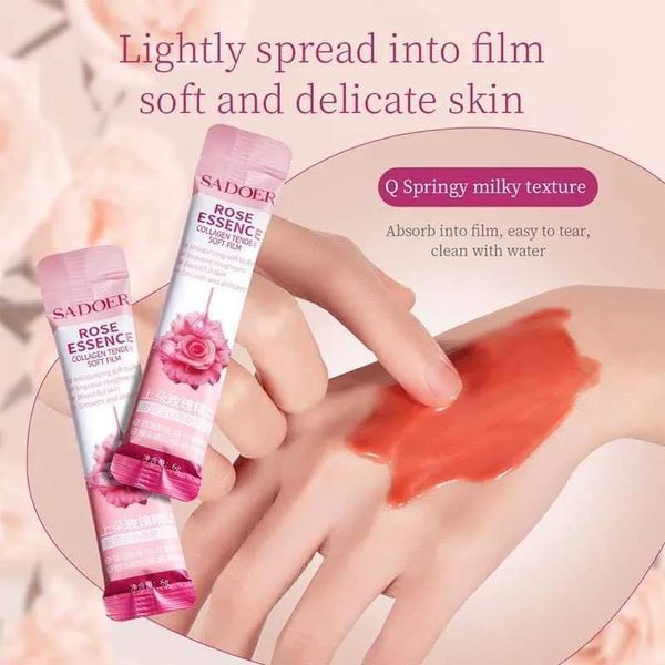 Маска плівка Sadoer Rose Collagen Tonder Soft з колагеном та олією троянди 6мл 0104028 фото