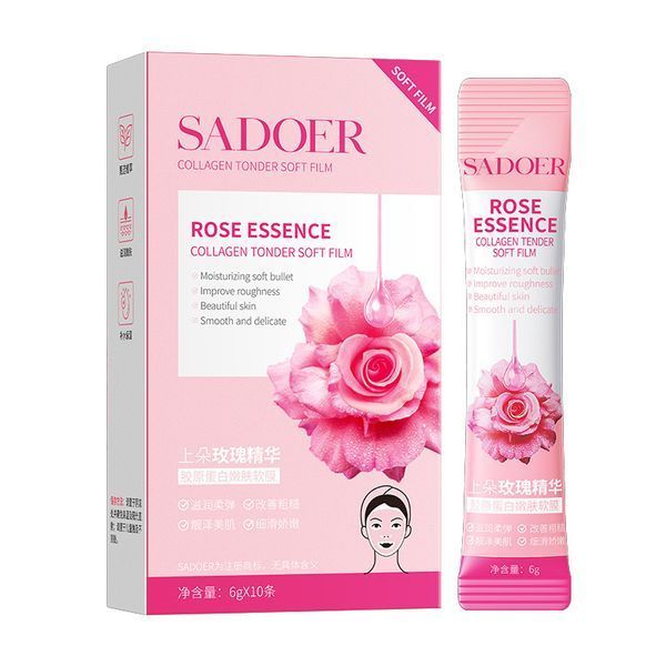 Маска плівка Sadoer Rose Collagen Tonder Soft з колагеном та олією троянди 6мл 0104028 фото