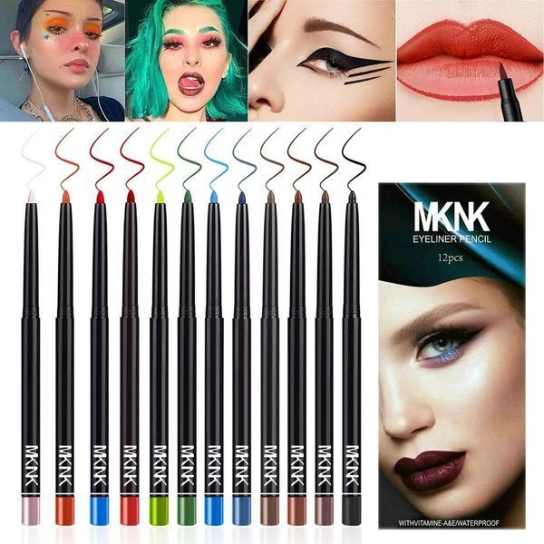 Механічний олівець для очей MKNK LINER PENCIL WITHVITAMINE - A&E WATERPROOF в асортименті, 1 шт 0401002 фото