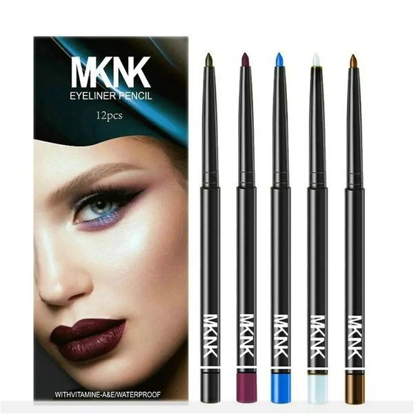 Механічний олівець для очей MKNK LINER PENCIL WITHVITAMINE - A&E WATERPROOF в асортименті, 1 шт 0401002 фото