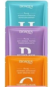 Бьюти бокс из сывороток для лица Bioaqua Serum Combination Set 3 шт. по 30мл + 3 тканевые маски 02020410 фото