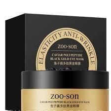 Антивікові патчі під очі з колоїдним золотом та чорною ікрою ZOO:SON Caviar Polypeptide Black Gold 0501018 фото