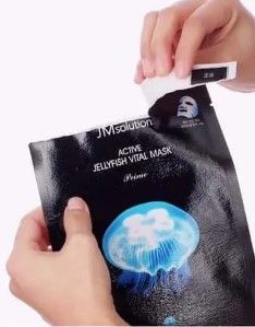 Тканинна маска з екстрактом океанської медузи JMSolution Active Jellyfish Vital Mask Prime 30мл 0102030 фото