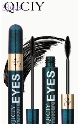 Туш для вій 12х чорна з подвійним ефектом Qiciy Waterproof Thick Non-caking Eyes Mascara Double Effect 9мл 040204 фото