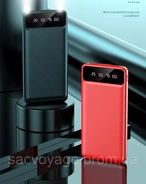 Power bank 20000mAh портативний акумулятор Lightning, Type C, Micro, USB 0110105 фото