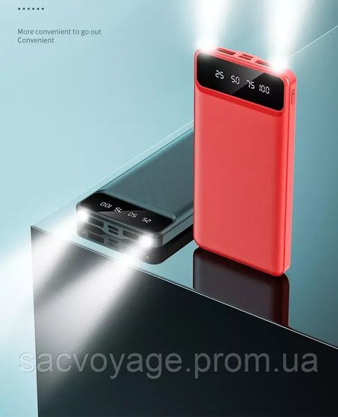 Power bank 20000mAh портативний акумулятор Lightning, Type C, Micro, USB 0110105 фото