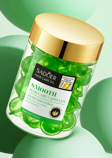 Набір капсули для волосся SADOER Hair Care Argan Oil з олією марокканського горіха жожоба, алоє віра та кератину  30 штук 01404012 фото