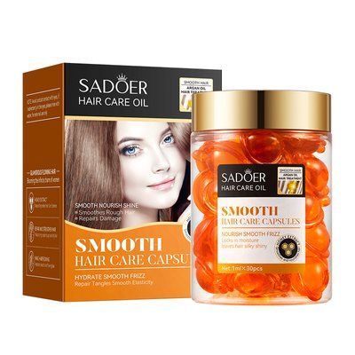 Набір капсули для волосся SADOER Hair Care Argan Oil з олією марокканського горіха жожоба медом та кератину  30 штук 01404015 фото