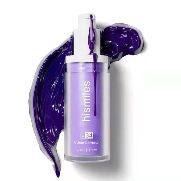 Відбілюючий зубний гель Hismile v34 Color Corrector фіолетовий засіб для освітлення та вибілювання зубів 30мл 0150103опт фото