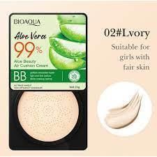 АКЦИЯ!!! Кушон тональный с алоэ вера тон 02 айвори Bioaqua Aloe Vera 99% Air Cushion BB Cream 20мл 040406 фото