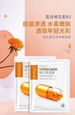 Омолоджуюча тканинна маска BIOAQUA Vitamin moisturizing Rejuvenation Mask 30мл 0102020 фото