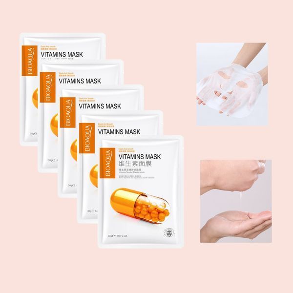 Омолаживающая тканевая маска BIOAQUA Vitamin moisturizing Rejuvenation Mask 30мл 0102020 фото