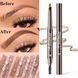 Олівець для брів із щіточкою механічний Drawing Eye Brow brown, коричневий 03 0120107 фото 7