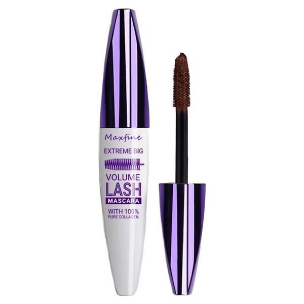 Туш для вій MAXFINE 5D MASCARA EXTREME BIG VOLUME LASH 02 коричньова з ефектом 5D, 10мл 0402012 фото