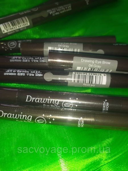 Карандаш для бровей с щеточкой механический Drawing Eye Brow сірий 04 0401011 фото
