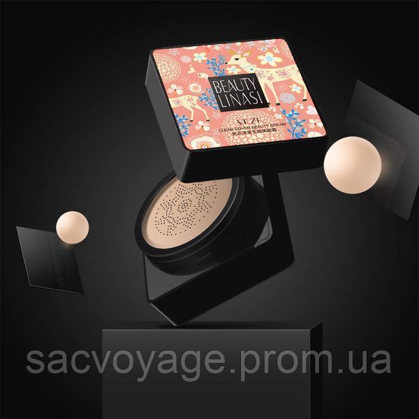 АКЦИЯ!!! Тональный кушон 01 натуральний Veze Clear Cover Beauty Linasi 20мл 040408 фото